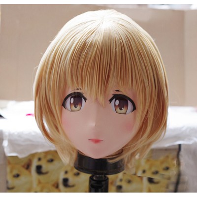 (KM257)Female/Girl Resin 3/4 Head Japanese Cartoon Cosplay Crossdress Kigurumi Mask 